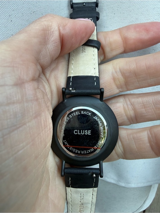 Cluse Black Minimalist Watch Genuine Leather Strap Matte Black Women’s Watch main image 5